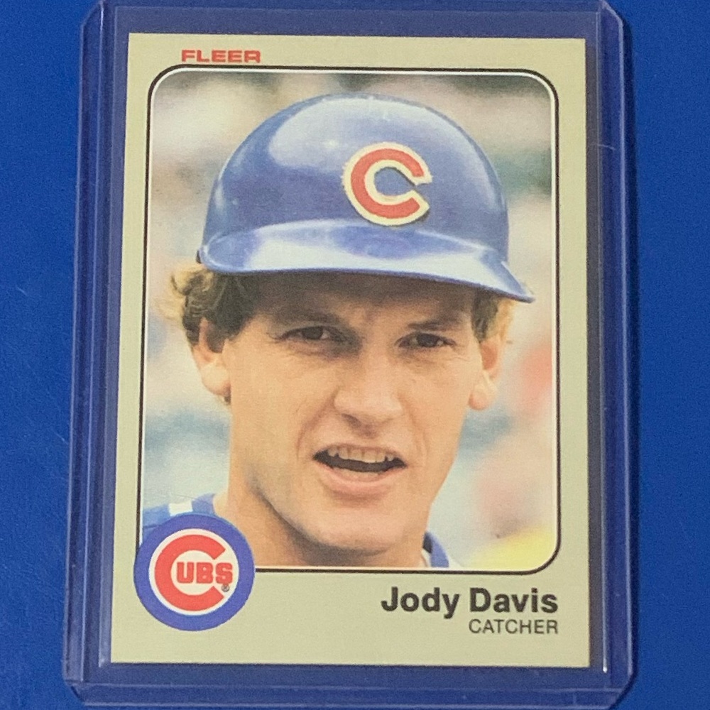 Jody Davis #494 1983 Fleer Baseball Trading Card